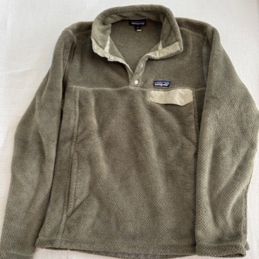 Patagonia Men's Olive Green Snap-T Fleece Pullover